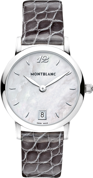 MontBlanc Star Classique Watches Ladies Pearl White Battery Operated Quartz 108766 Watch