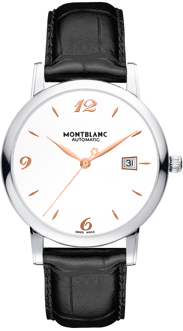 MontBlanc Star Classique Watches Mens Silver Self winding Automatic 110717 Watch