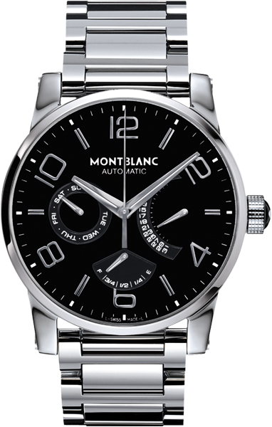 MontBlanc TimeWalker Automatic Watches  Black Self winding Automatic 103095 Watch