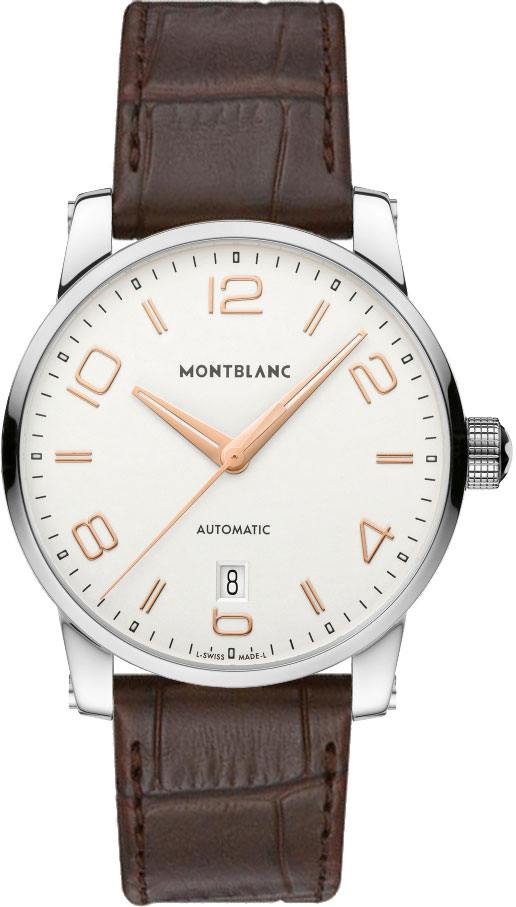 MontBlanc TimeWalker Automatic Watches Mens White Self winding Automatic 110340 Watch