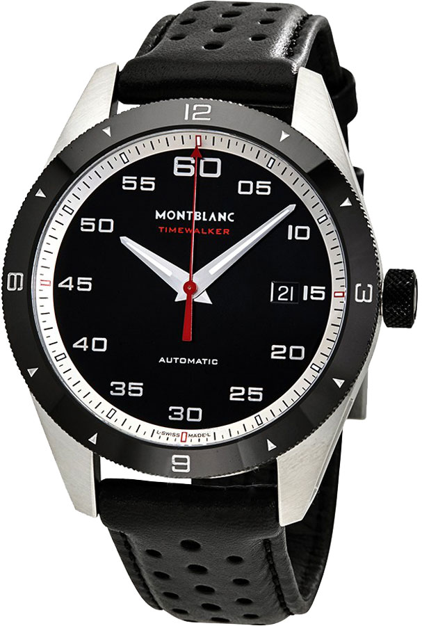 MontBlanc TimeWalker Automatic Watches  Black Self winding Automatic 116061 Watch