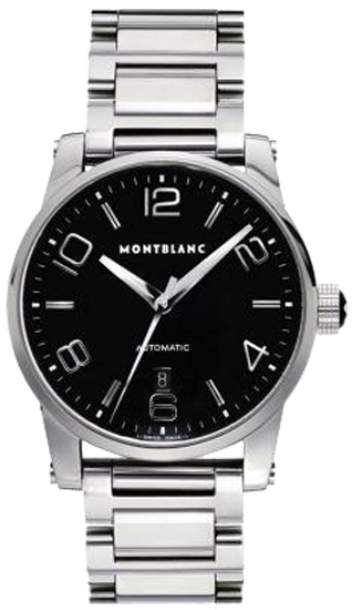 MontBlanc TimeWalker Automatic Watches  Black Self winding Automatic 9672 Watch