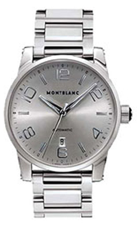 MontBlanc TimeWalker Automatic Watches  Silver Self winding Automatic 9673 Watch