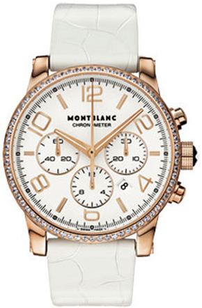 MontBlanc TimeWalker Chronograph Watches  White  104283 Watch