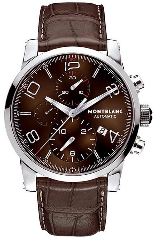 MontBlanc TimeWalker Chronograph Watches  Brown  106503 Watch