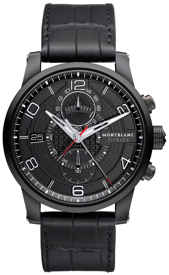 MontBlanc TimeWalker Chronograph Watches  Black Self winding Automatic 106507 Watch