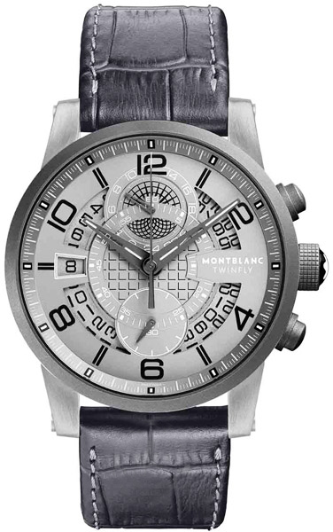 MontBlanc TimeWalker Chronograph Watches Mens Grey  107338 Watch