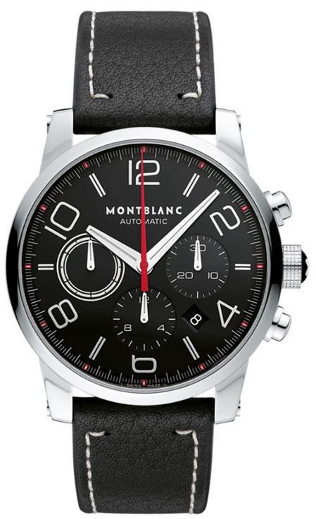 MontBlanc TimeWalker Chronograph Watches  Black  107572 Watch
