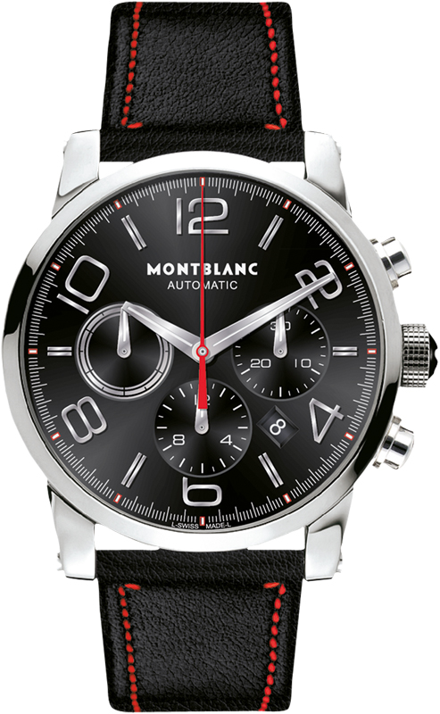 MontBlanc TimeWalker Chronograph Watches  Black  109345 Watch