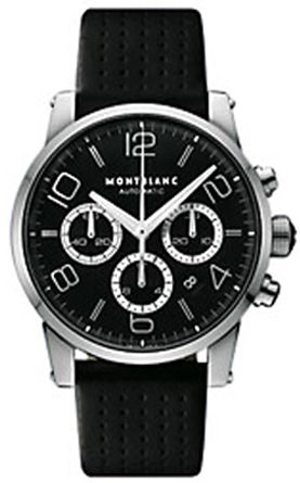 MontBlanc TimeWalker Chronograph Watches  Black  36063 Watch