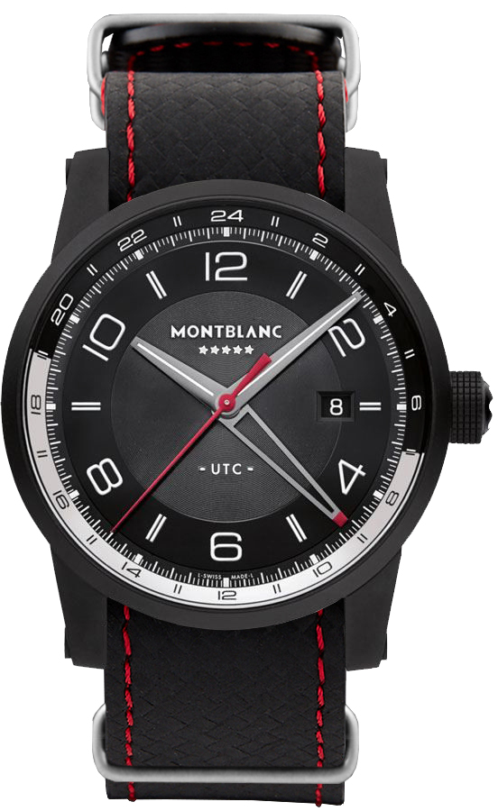MontBlanc TimeWalker Automatic Watches Mens Black Self winding Automatic 115360 Watch