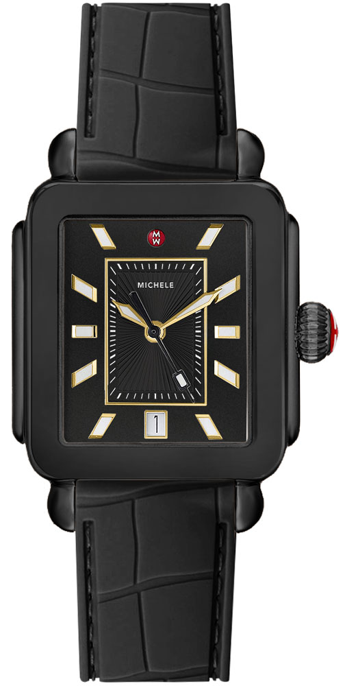 Michele Deco Collection Watches Ladies Black Battery Operated Quartz MWW06K000012 Watch