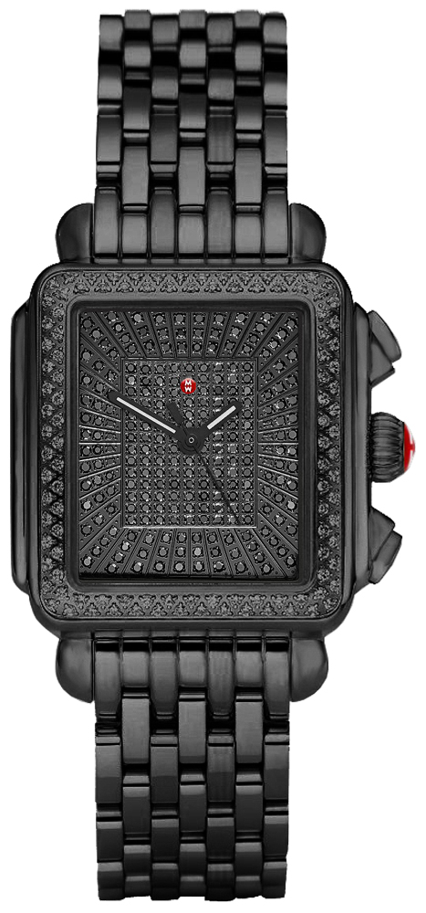 Michele Deco Collection Watches Ladies Black Battery Operated Quartz MWW06T000187 Watch