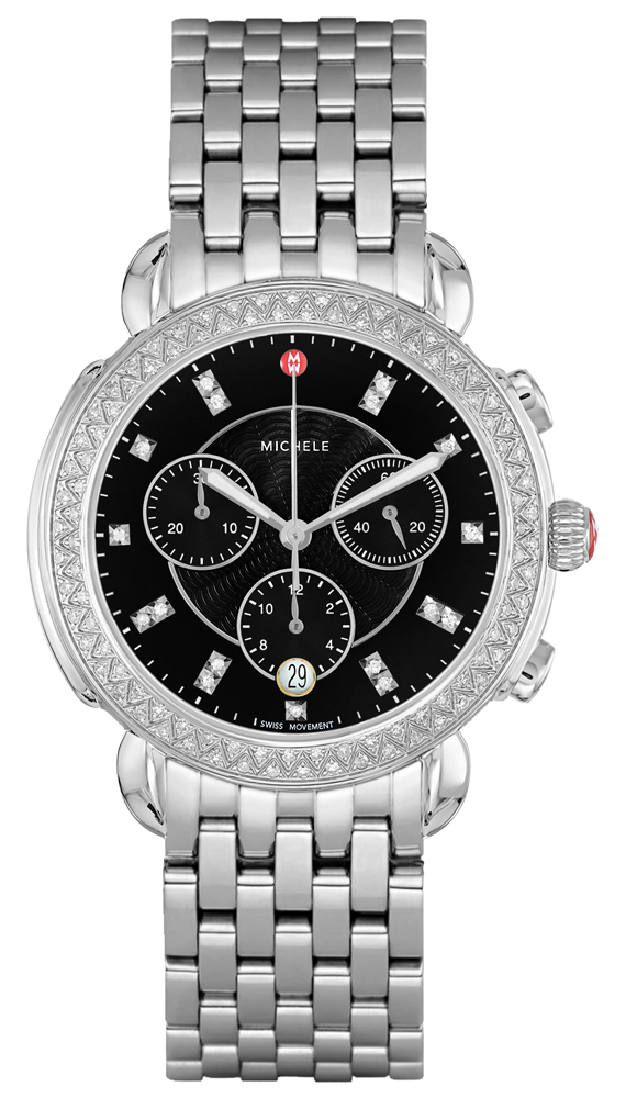 Michele Sidney Watches Ladies Pearl Black Battery Operated Quartz MWW30A000034 Watch