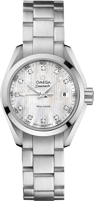 Omega Seamaster Aqua Terra Watches Ladies Pearl White Battery Operated Quartz 23110306055001 Watch