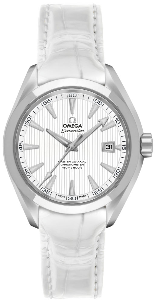 Omega Seamaster Aqua Terra Watches  Teak Pattern White Self winding Automatic Chronometer 23113342004001 Watch