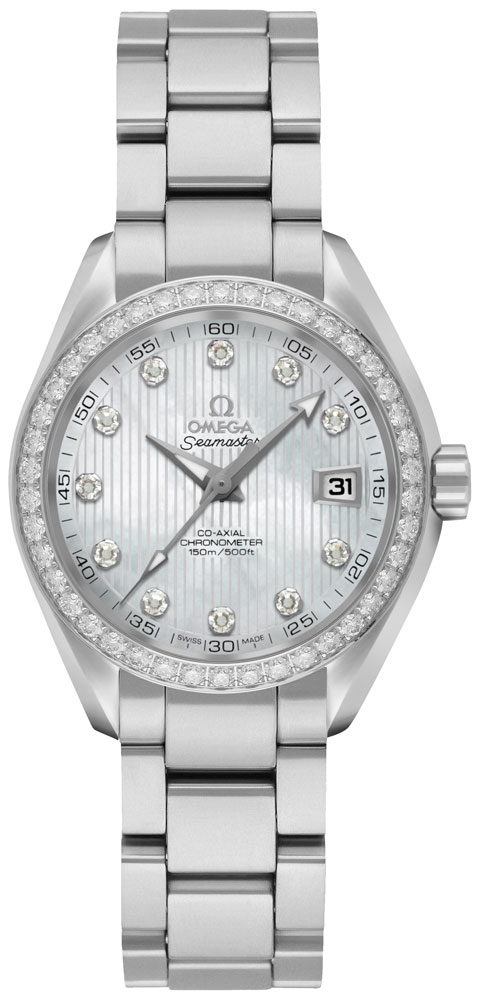 Omega Seamaster Aqua Terra Watches Ladies Pearl White Self winding Automatic 23115302055001 Watch