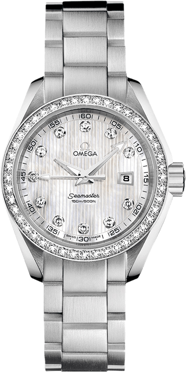 Omega Seamaster Aqua Terra Watches Ladies Pearl White Battery Operated Quartz 23115306155001 Watch