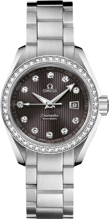 Omega Seamaster Aqua Terra Watches Ladies Grey Battery Operated Quartz 23115306156001 Watch