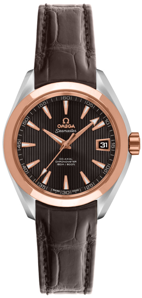 Omega Seamaster Aqua Terra Watches  TeakGrey Self winding Automatic Chronometer 23123302006001 Watch