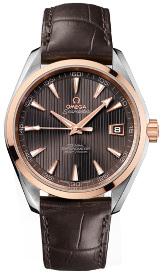 Omega Seamaster Aqua Terra Watches  TeakGrey Self winding Automatic Chronometer 23123422106001 Watch