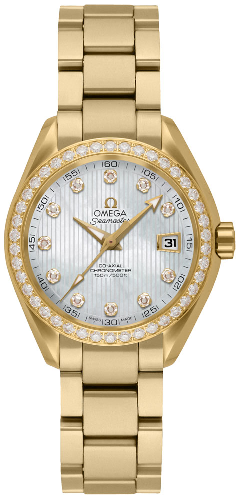 Omega Seamaster Aqua Terra Watches  Pink Self winding Automatic Chronometer 23155302055002 Watch