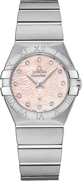 Omega Constellation Watches Ladies Diamonds Battery Operated Quartz 12310276057002 Watch