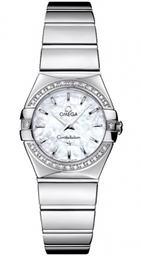 Omega Constellation Watches Ladies Mother of Pearl White Battery Operated Quartz 12315246005002 Watch