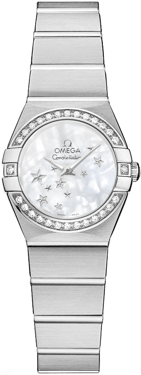 Omega Constellation Watches Ladies Mother of Pearl White Battery Operated Quartz 12315246005003 Watch