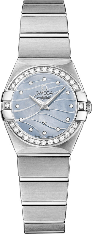 Omega Constellation Watches Ladies Blue Battery Operated Quartz 12315246057001 Watch