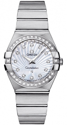 Omega Constellation Watches Ladies White Battery Operated Quartz 12315276055002 Watch
