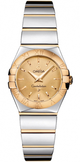 Omega Constellation Watches Ladies Gold Battery Operated Quartz 12320246008002 Watch