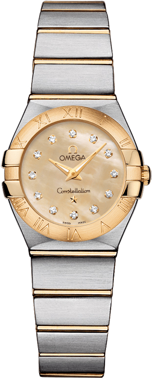 Omega Constellation Watches Ladies Champagne Battery Operated Quartz 12320246057001 Watch