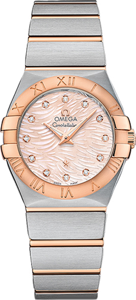 Omega Constellation Watches Ladies Pink Battery Operated Quartz 12320276057004 Watch