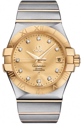 Omega Constellation Watches Mens Gold Self Winding Automatic 12320352058001 Watch