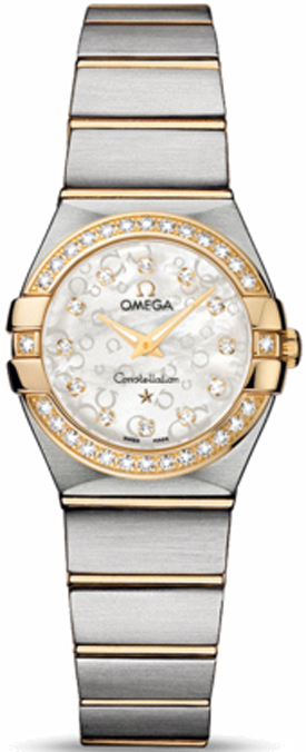 Omega Constellation Watches Ladies Pearl White Battery Operated Quartz 12325246055010 Watch