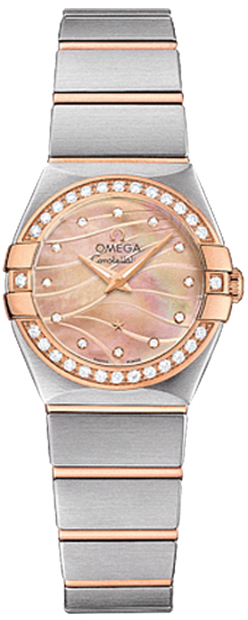 Omega Constellation Watches Ladies Rose Gold Battery Operated Quartz 12325246057002 Watch