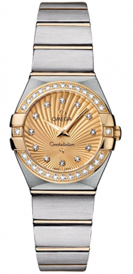 Omega Constellation Watches Ladies Gold Battery Operated Quartz 12325246058001 Watch