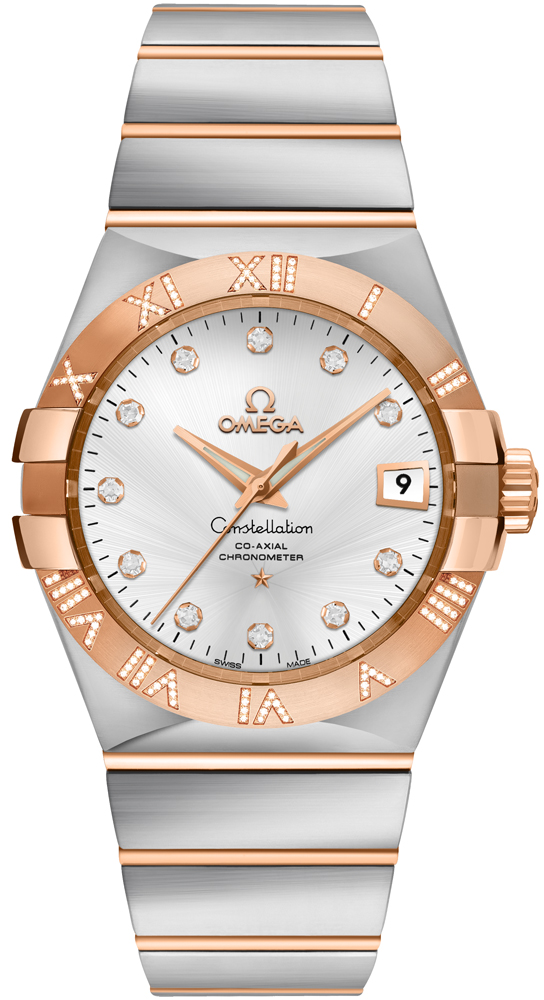 Omega Constellation Watches Mens Silver Self winding Automatic Chronometer 12325352052003 Watch