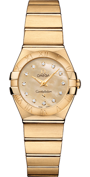 Omega Constellation Watches Ladies Champagne Battery Operated Quartz 12350246057001 Watch