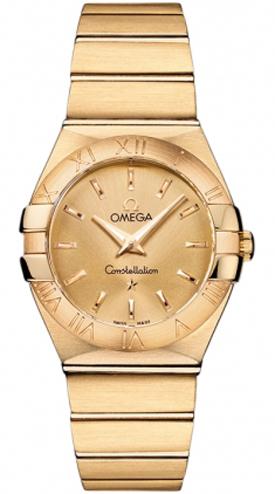 Omega Constellation Watches Ladies Gold Battery Operated Quartz 12350276008001 Watch