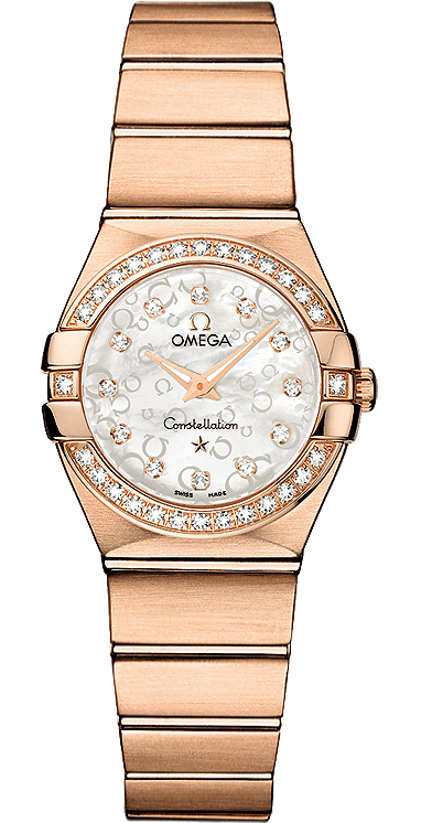 Omega Constellation Watches Ladies Pearl White Battery Operated Quartz 12355246055015 Watch