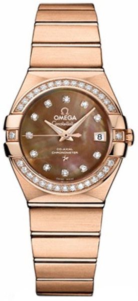 Omega Constellation Watches Ladies Brown Self winding Automatic 12355272057001 Watch