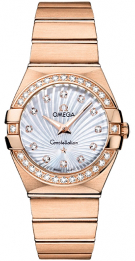Omega Constellation Watches Pearl White Battery Operated Quartz 12355276055001 Watch