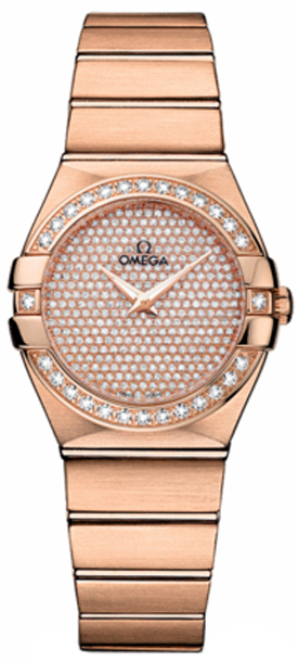 Omega Constellation Watches Ladies Diamonds Battery Operated Quartz 12355276099004 Watch