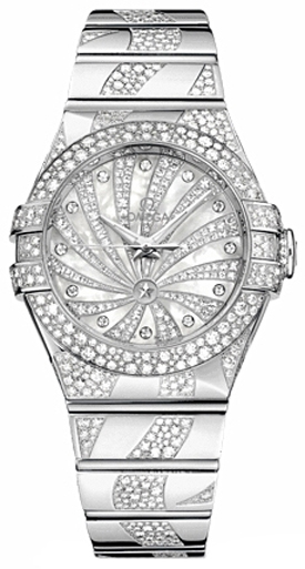 Omega Constellation Watches Ladies Pearl White Self winding Automatic 12355312055009 Watch