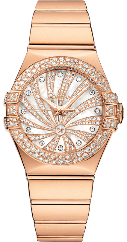 Omega Constellation Watches Ladies Pearl White Self winding Automatic 12355312055010 Watch