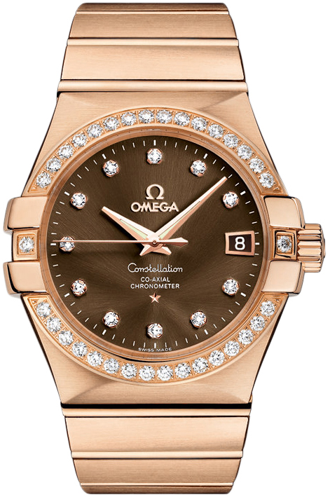 Omega Constellation Watches Mens Brown Self winding Automatic 12355352063001 Watch