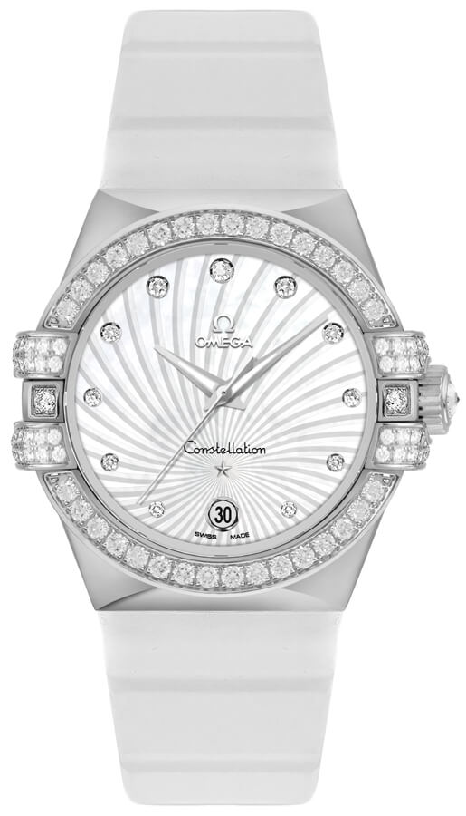 Omega Constellation Watches Ladies Pearl White Self winding Automatic 12357352055005 Watch