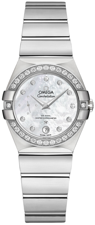 Omega Constellation Watches Ladies White Mother of Pearl Self winding Automatic 12715272055001 Watch